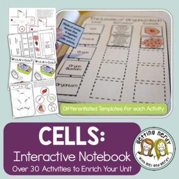 Preview of Cells Science Interactive Notebook Activities