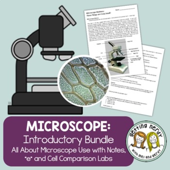 Preview of Microscope Introduction - PowerPoint, Notes and Lab 