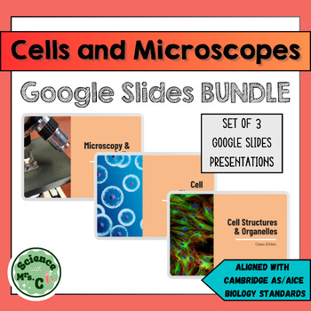 Preview of Cells & Microscopes Google Slides BUNDLE (for AICE/AS Cambridge Biology)