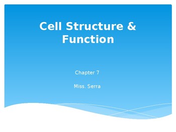 Preview of Cells Mini Lecture PPT