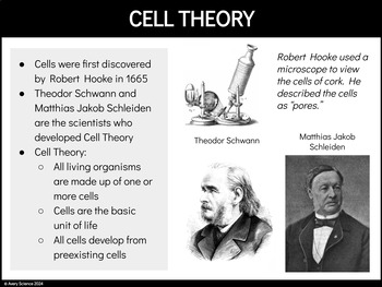 Cells & Organelles Overview Slides Presentation and Student Notes