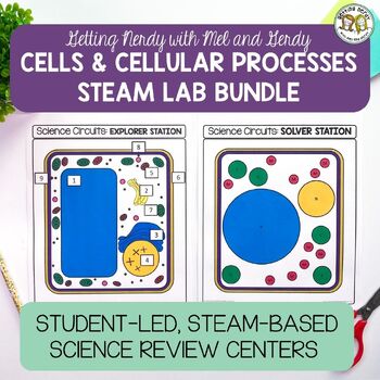 Preview of Cells Organelles & Processes Bundle - STEAM Science Centers / Lab Stations