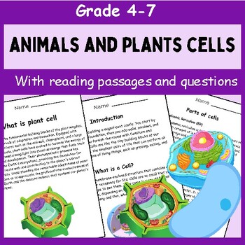 Preview of Cells (Plant and Animal Cells) | Diagrams | Questions | Activities
