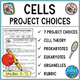 Cells Project Choices - Cells Choice Board - 7 Projects to