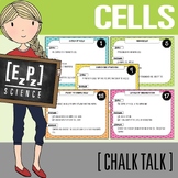 Cells Review Activity | Chalk Talk Drawing Science Task Cards