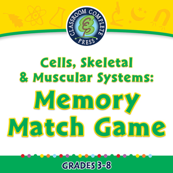 Preview of Cells, Skeletal & Muscular Systems: Memory Match Game - NOTEBOOK Gr. 3-8