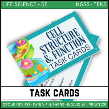Preview of Cell Structure & Function Task Cards