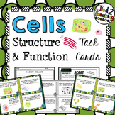 Plant Cells & Animal Cells Structure and Function Task Car