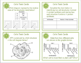 Cells and Cell Organelles Task Cards for Middle and High School
