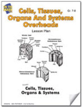Preview of Cells, Tissues, Organs & Systems Diagrams Lesson Plan Grades 7-8