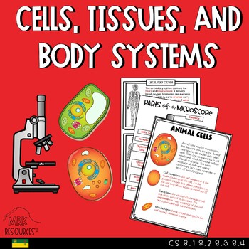 Preview of Cells Tissues and Body Systems Grade 8 Science Unit