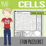 Cells Word Search Activity | Science Word Find Puzzle for 