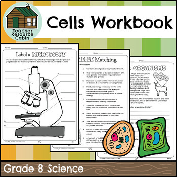Preview of Cells Workbook (Grade 8 Ontario Science)