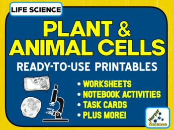 Cells Worksheet Packet w/ Answer Keys (Plant and Animal Cells) | TpT