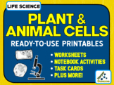 Plant and Animal Cells Printables w/ Answer Keys