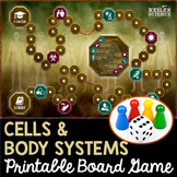 Cells and Body Systems Themed Board Game - Editable Cards