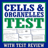 Cells and Organelles Test Assessment NGSS MS LS1