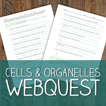 Preview of Cells and Organelles Webquest - No Prep