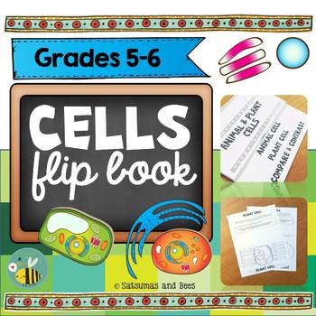 Cells flip book by Satsumas and Bees | TPT