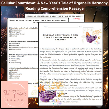 Preview of Cellular Countdown: A New Year's Tale of Organelle Harmony Reading Comprehension