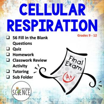 pre lesson homework quiz cellular respiration