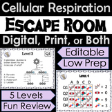 Cellular Respiration Review Activity: Digital Escape Room Game