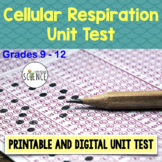 Cellular Respiration Test - Assessment for Cell Respiration