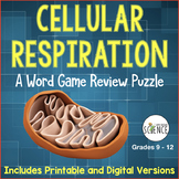 FREE Cellular Respiration Vocabulary Word Game