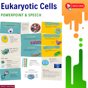 Preview of Cellular Wonders: Exploring Eukaryotic Cells - PowerPoint & Speech Package