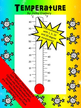 Download Celsius and Fahrenheit thermometers for teaching temperature by Cathy Croskery