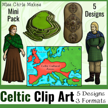 Preview of Celtic Clip Art Mini Pack - For Commercial and Personal Use