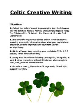 Preview of Celtic Creative Writing