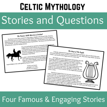 Preview of Celtic Mythology: Four Famous Stories and Comprehension Questions