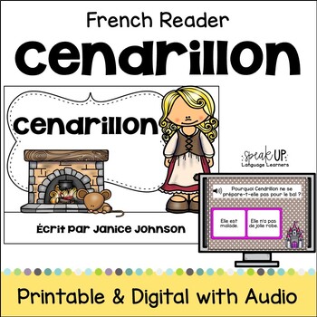 Preview of Cendrillon French Fairy Tale Emergent Reader & Activities Beginning Mini Book
