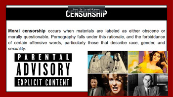 Preview of Censorship Lecture