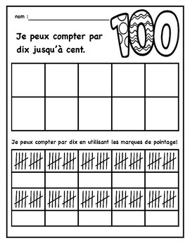 Preview of Cent Jours à L'École - 100 Days of School