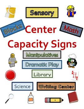 Preview of Center Capacity Signs Pre-K