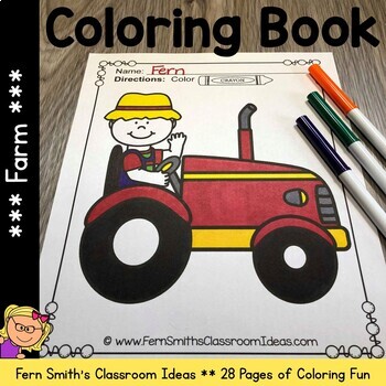 Preview of Farm Coloring Pages and Farm Animals Coloring Pages Coloring Book