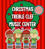 Center Game Treble Clef Note Names - Christmas Gingerbread Theme