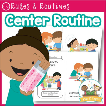 Preview of Center Time Visual Routine | Positive Behavior Management