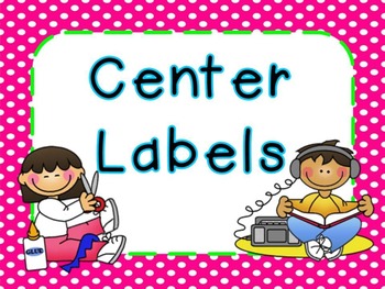 Preview of Center Labels Freebie (Bright Frames)