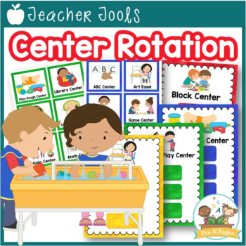 Preview of Center Management Signs and Cards for Preschool
