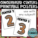 Center Numbers Posters {Gingerbread Theme}