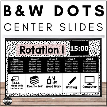 Preview of Center Rotation Google Slide | Reading Centers | Literacy Centers