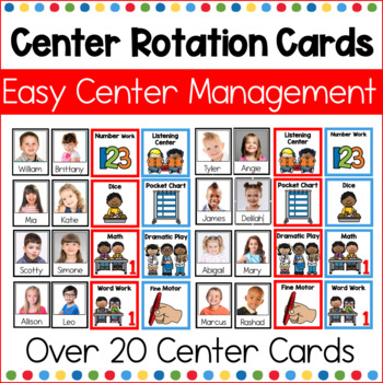 Center Rotation Cards for center managment