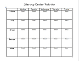 Center Rotation Schedule