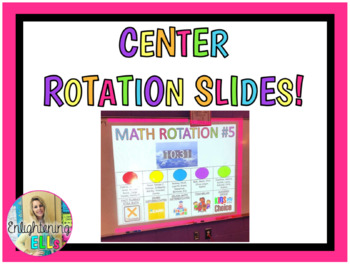 Preview of Center Rotation Slides (Editable & Includes Music with Visual Timer!)