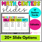 Center Rotation Slides | Guided Math Centers | Small Group