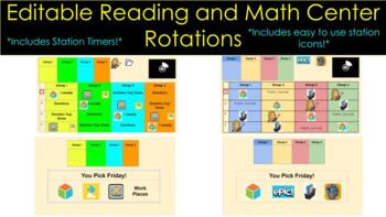 Preview of Center Rotations (Literacy & Math)