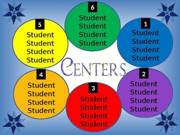 Preview of Center Rotations Power Point {Editable}